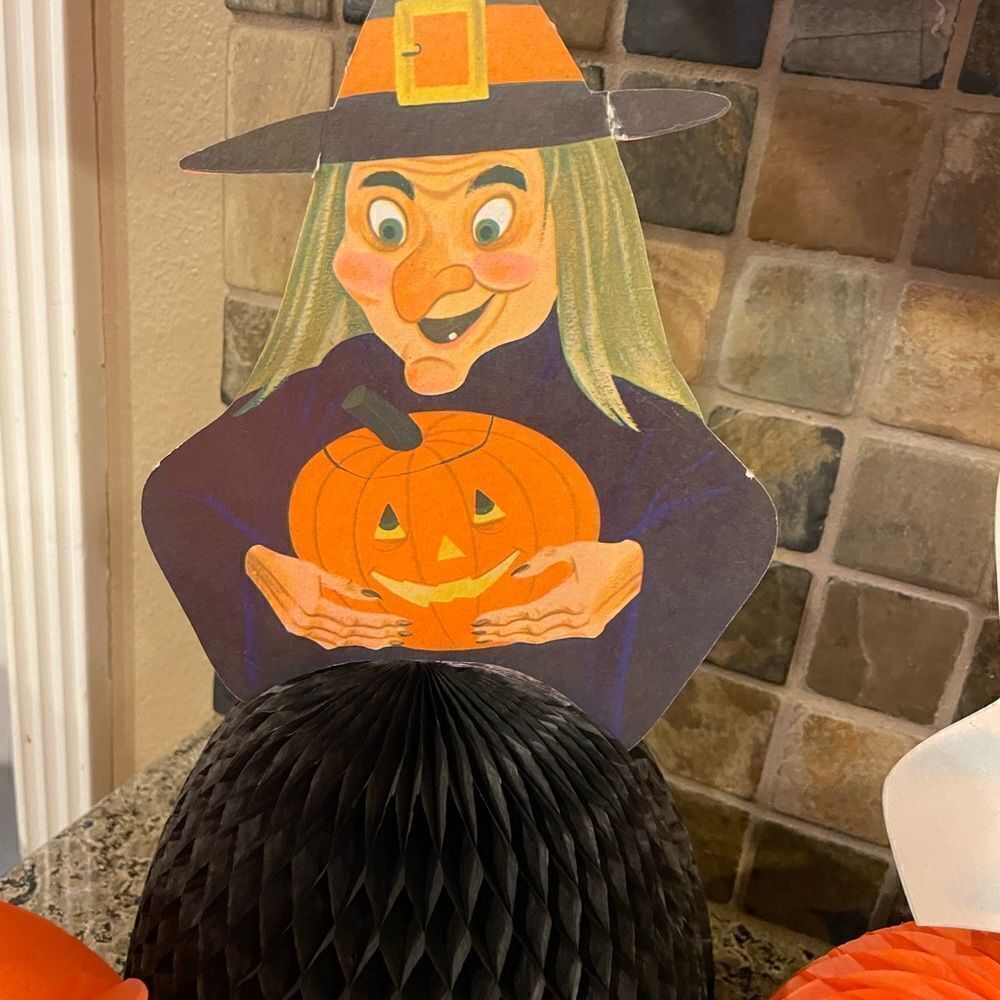 Halloween Honeycomb Vintage Cutouts Lot - Picture 3 of 16